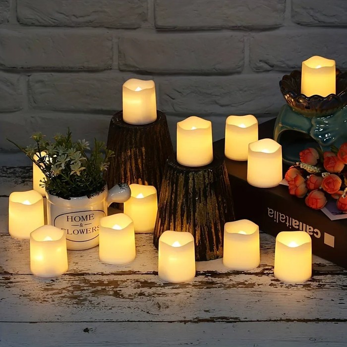LED Flameless Long Lasting Candles For Decor