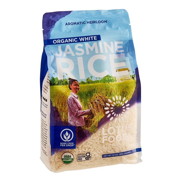 Lotus Foods Organic Long Grain White Jasmine Rice 30 oz.