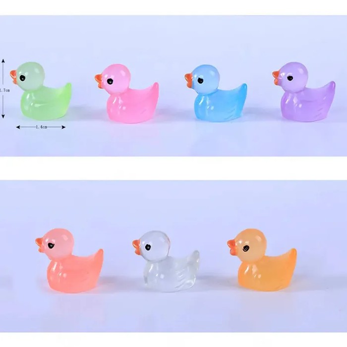 Mini Resin Glow-Up Ducks For Home Decor