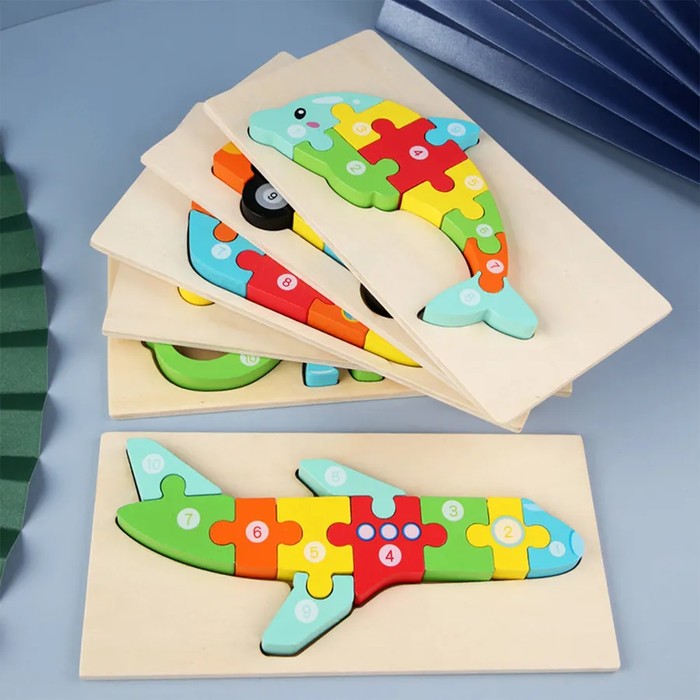 Montessori & Educational Wooden Puzzle Toy- Assorted