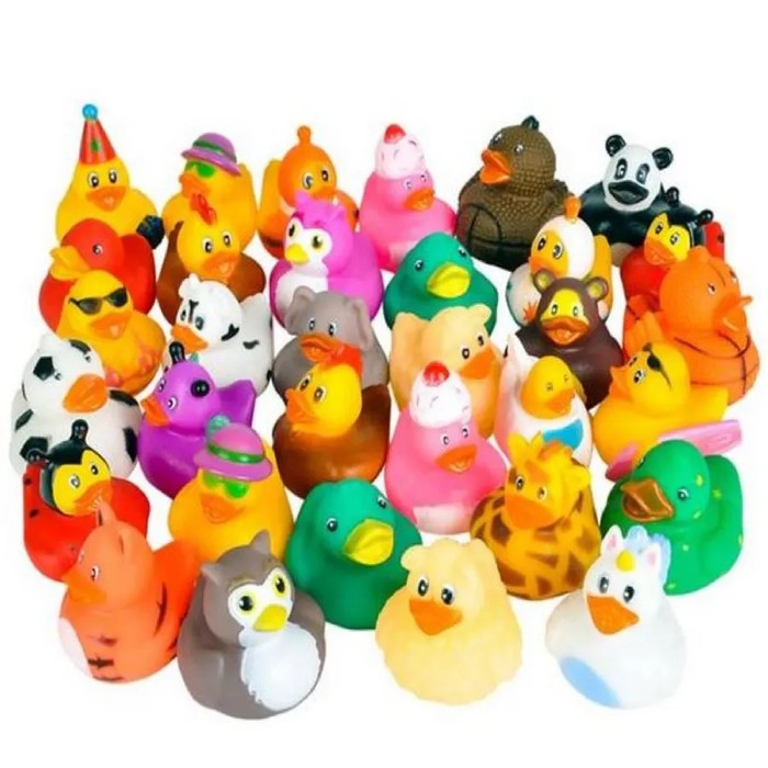 Playful Rubber Duckies Kids Toy- Assorted