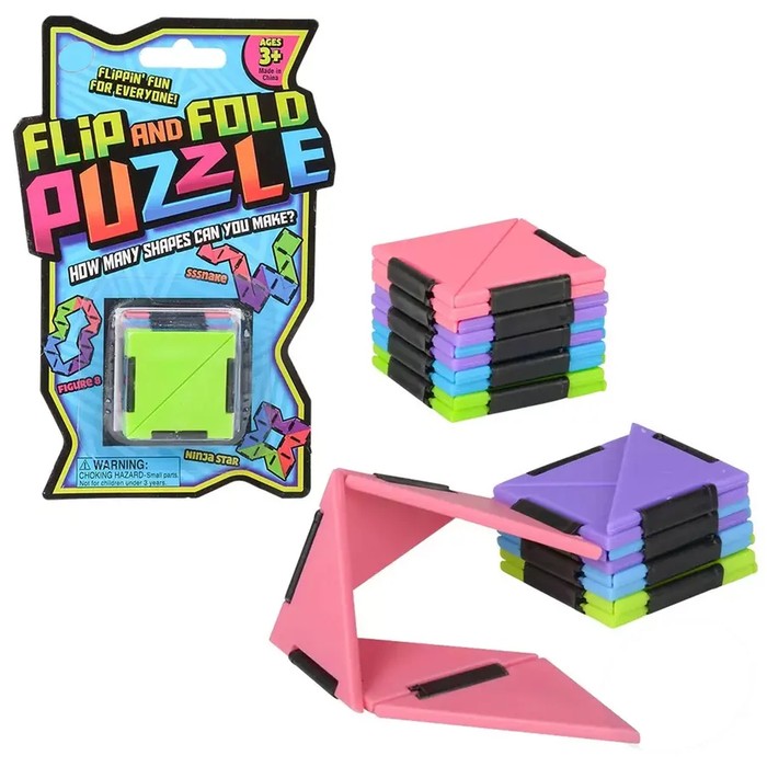 Puzzle Flip & Fold Brain Development Cube Toy