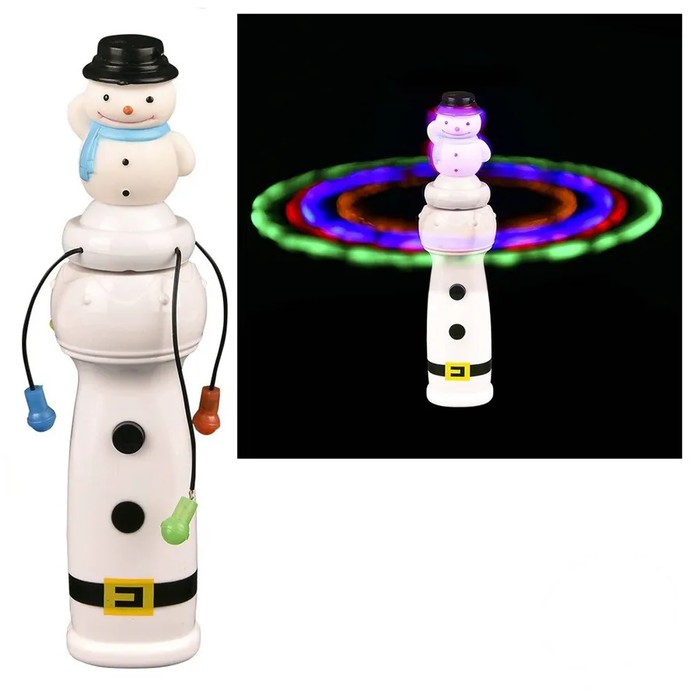 Snowman Light-Up Spinning Wand Kids Toy
