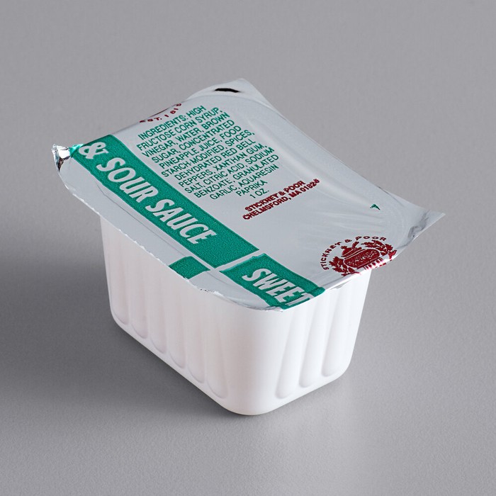 Sweet and Sour Sauce 1 fl. oz. Portion Cup - 100/Case