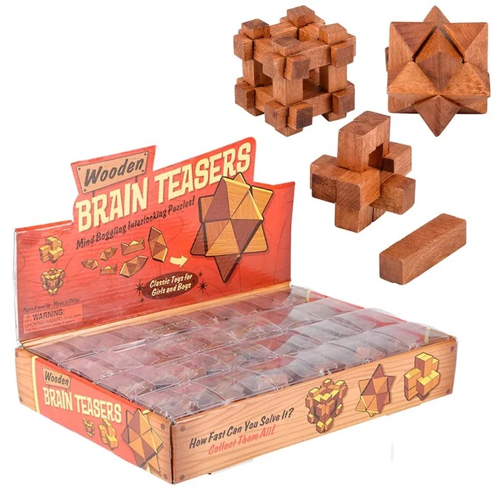 Wooden Brain Teasers Toys For Kids