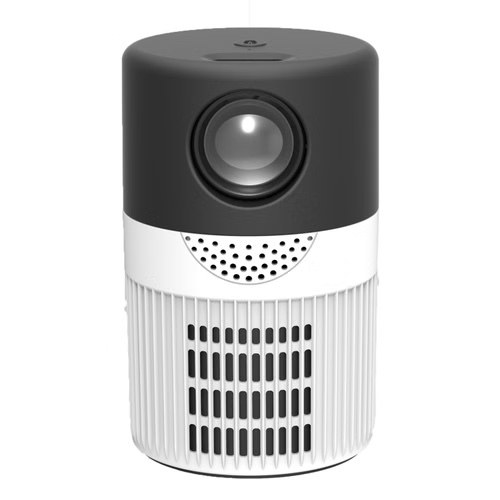 T400 100 Inch Screen 3000 Lumens LED Mini Projector, US Plug, Black/White